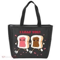 I Loaf You Valentines Day Funny Gift Tote Bag thumb 0