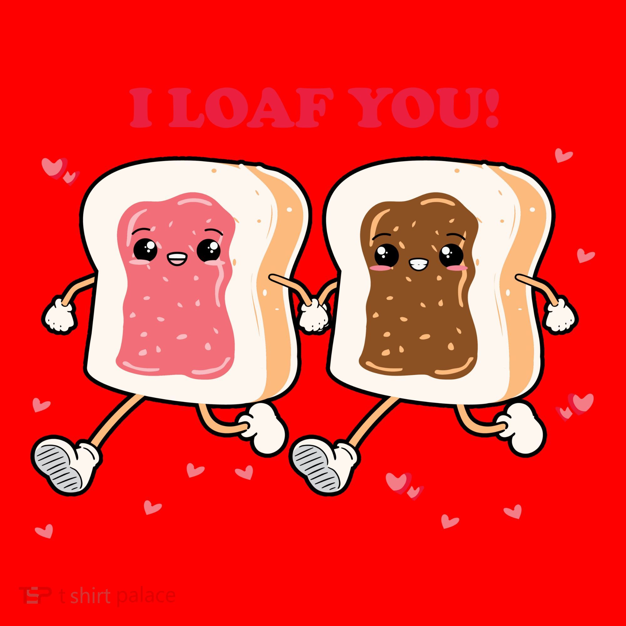 I Loaf You Valentines Day Funny Gift Santa Hat