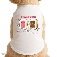 I Loaf You Valentines Day Funny Gift Doggie Tank thumb 0