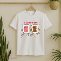 I Loaf You Valentines Day Funny Gift T-Shirt thumb 2
