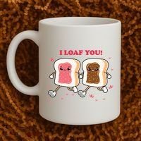 I Loaf You Valentines Day Funny Gift Coffee Mug thumb 2