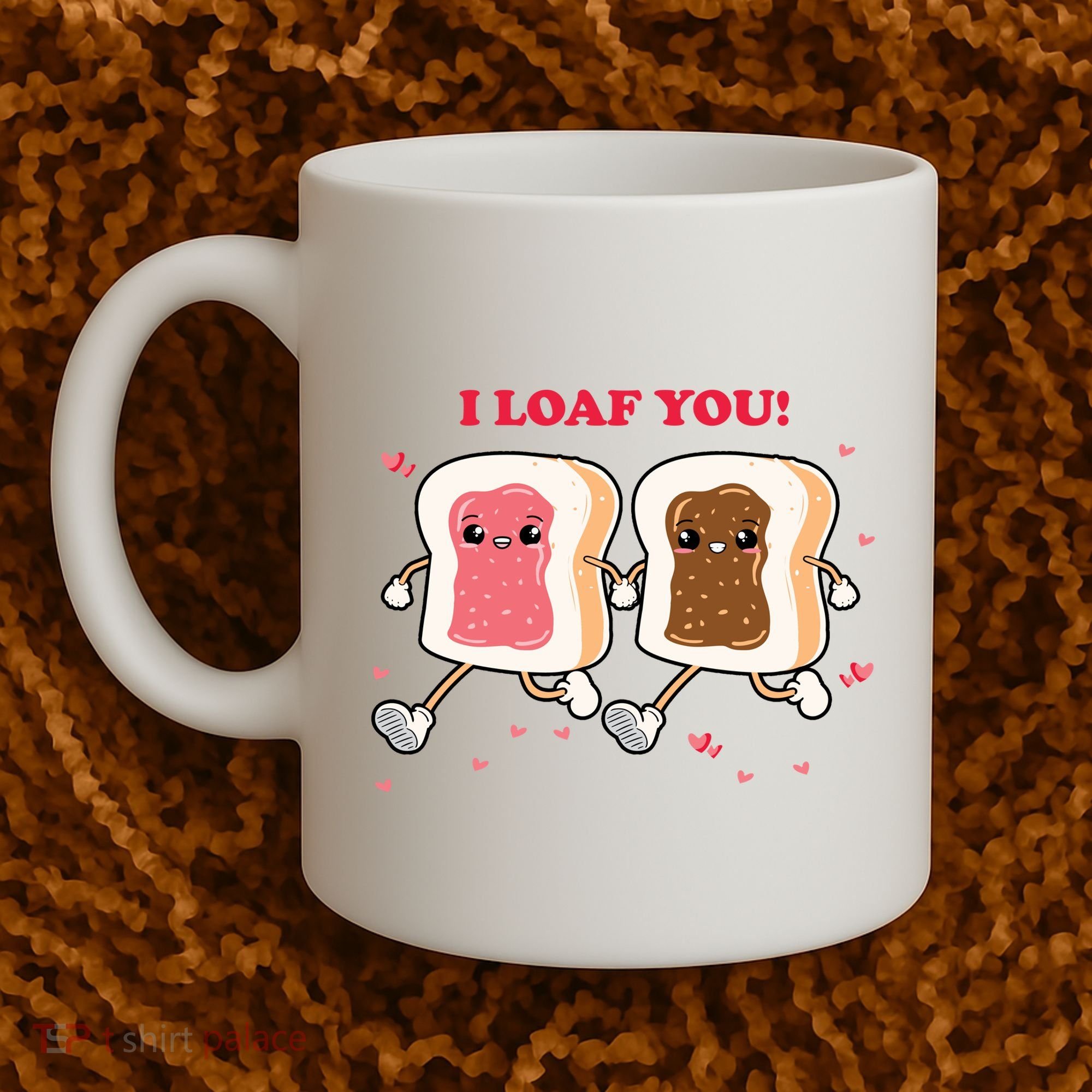 I Loaf You Valentines Day Funny Gift Coffee Mug