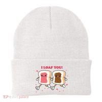 I Loaf You Valentines Day Funny Gift Beanie thumb 0