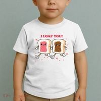 I Loaf You Valentines Day Funny Gift Toddler T-Shirt thumb 2