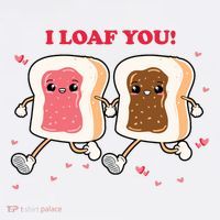 I Loaf You Valentines Day Funny Gift Visor thumb 3
