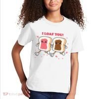 I Loaf You Valentines Day Funny Gift Kids T-Shirt thumb 2