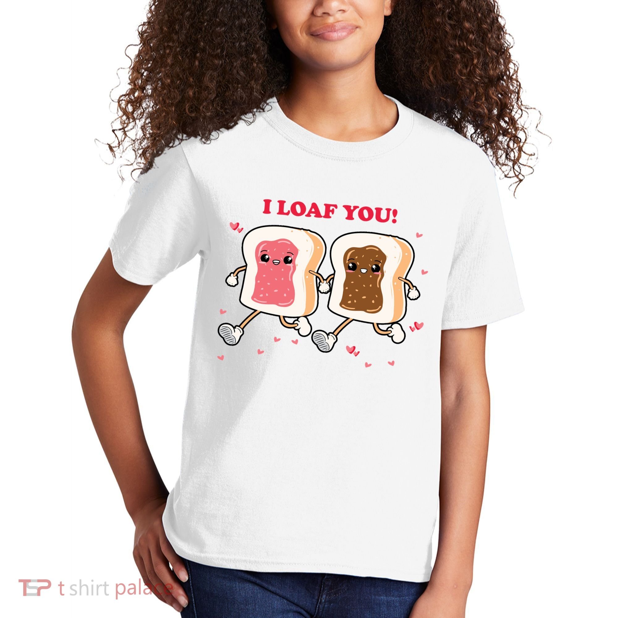 I Loaf You Valentines Day Funny Gift Kids T-Shirt