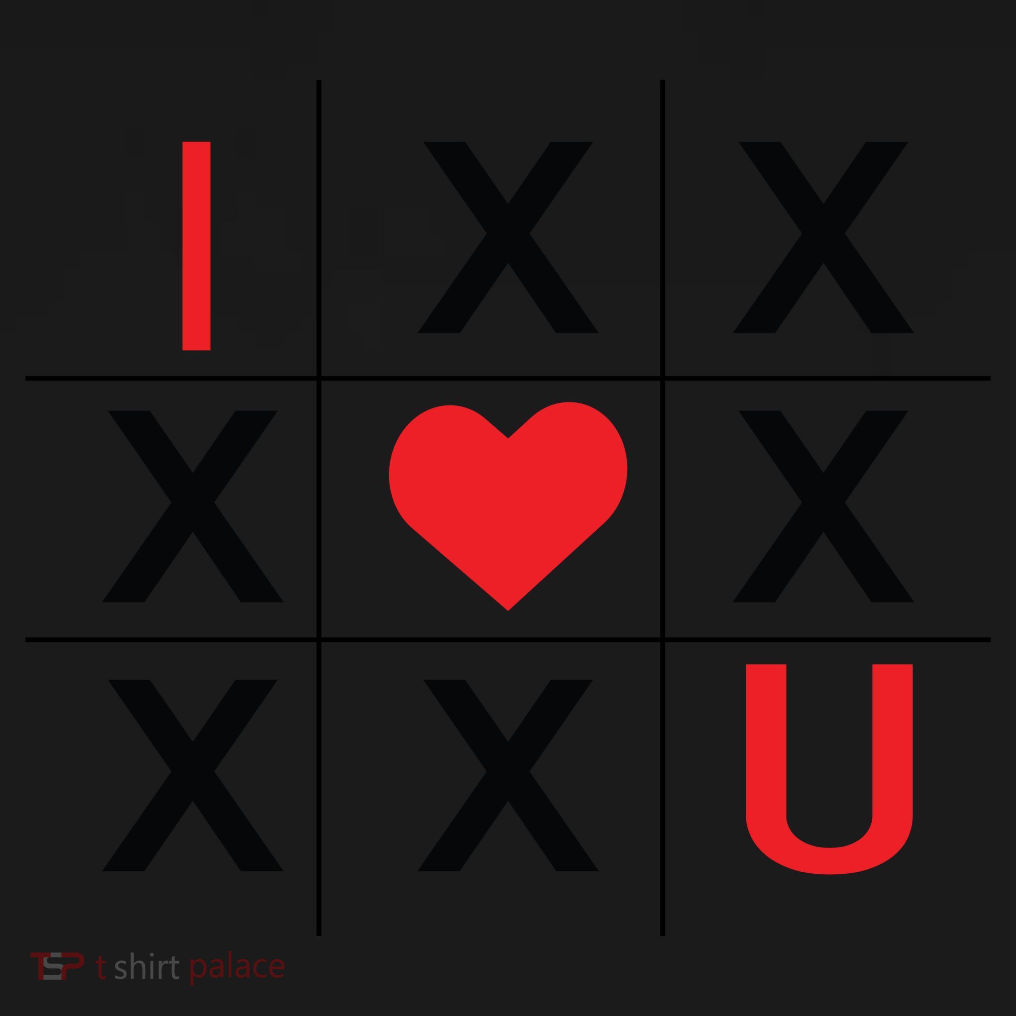I Love You Tic Tac Toe Cute Valentines Day Toddler Hoodie