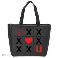 I Love You Tic Tac Toe Cute Valentines Day Tote Bag thumb 0