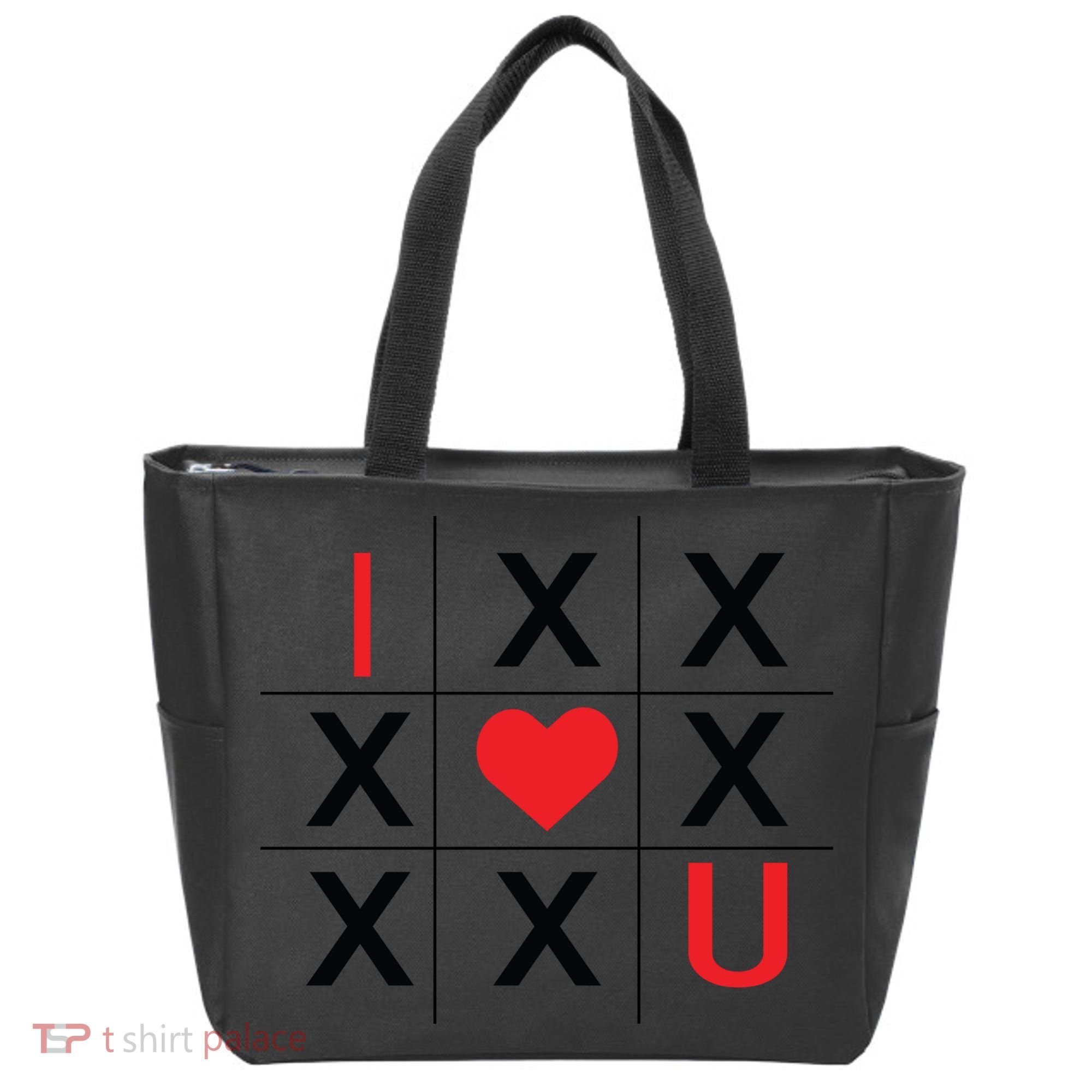 I Love You Tic Tac Toe Cute Valentines Day Tote Bag