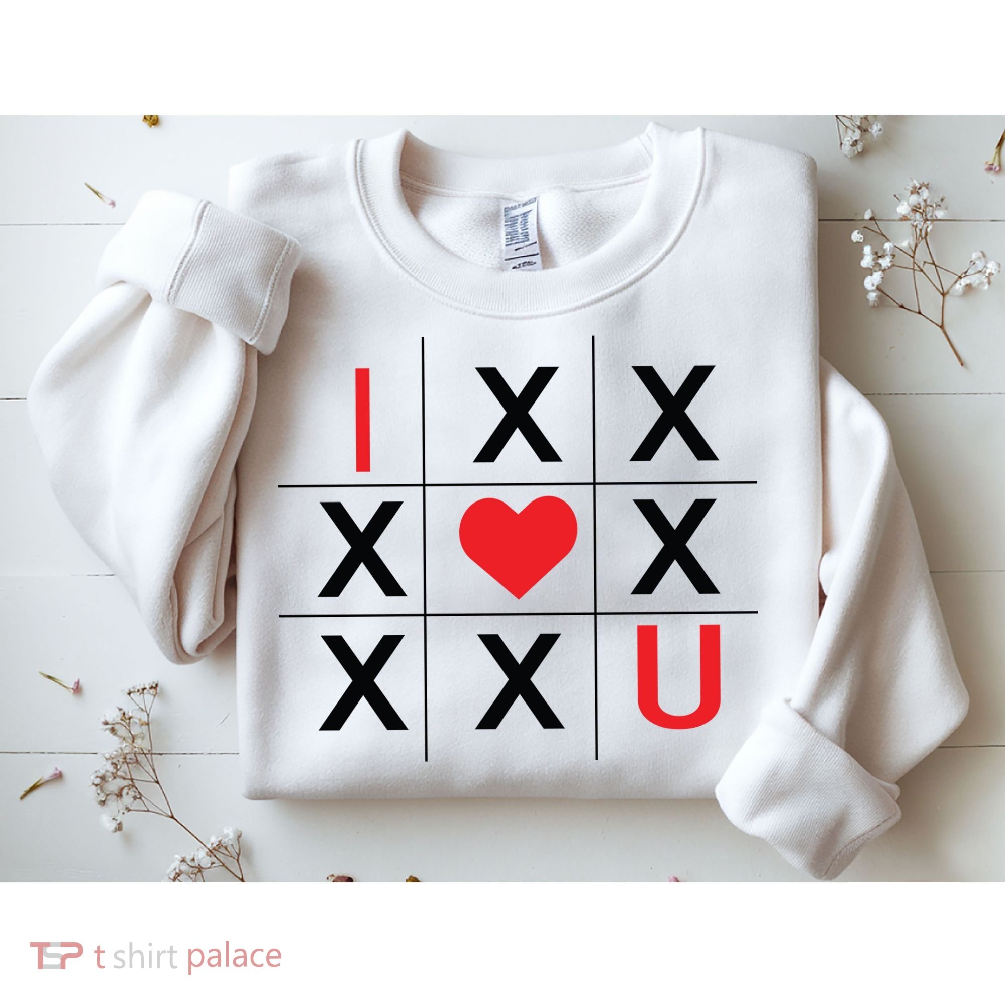 I Love You Tic Tac Toe Cute Valentines Day Sweatshirt