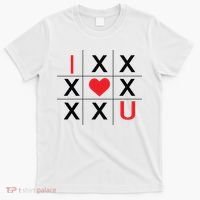 I Love You Tic Tac Toe Cute Valentines Day T-Shirt thumb 0