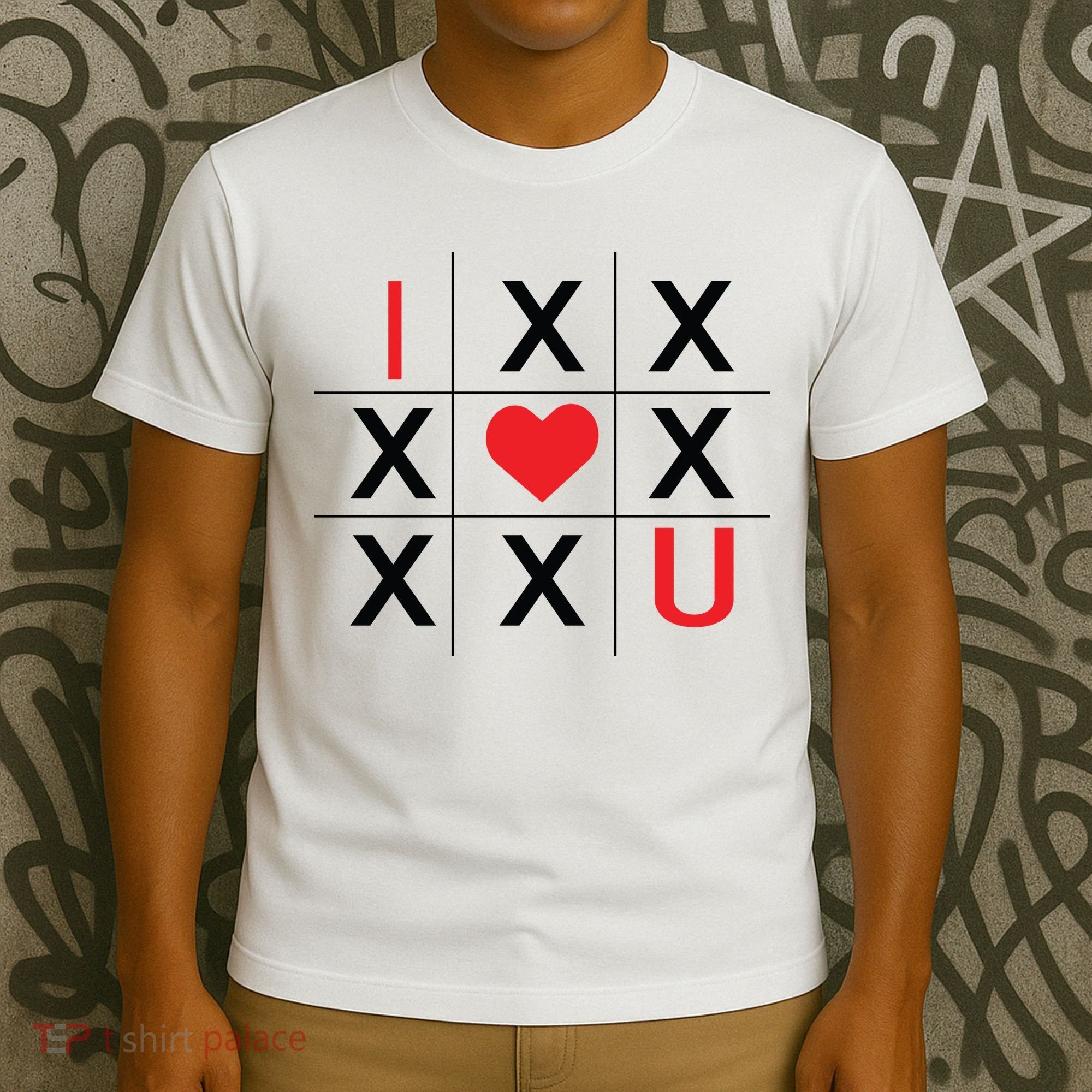 I Love You Tic Tac Toe Cute Valentines Day T-Shirt
