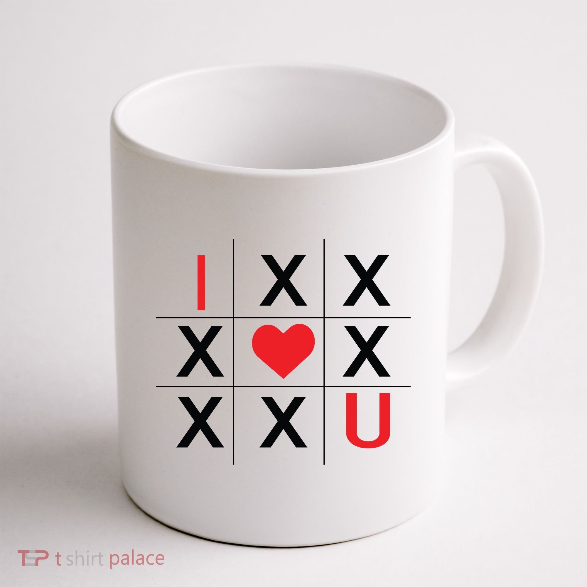 I Love You Tic Tac Toe Cute Valentines Day Coffee Mug
