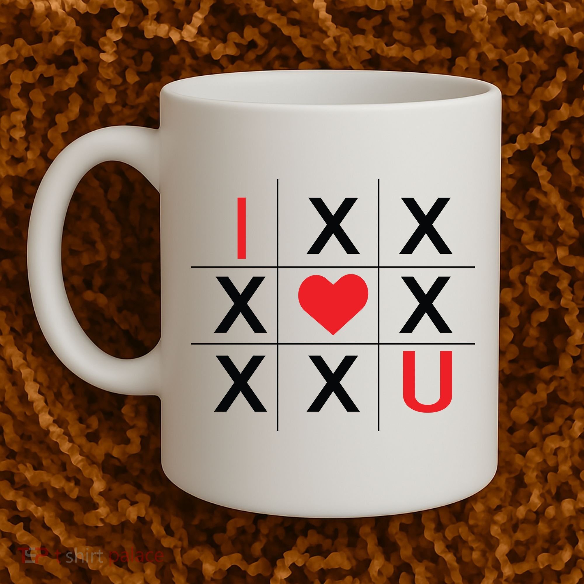 I Love You Tic Tac Toe Cute Valentines Day Coffee Mug