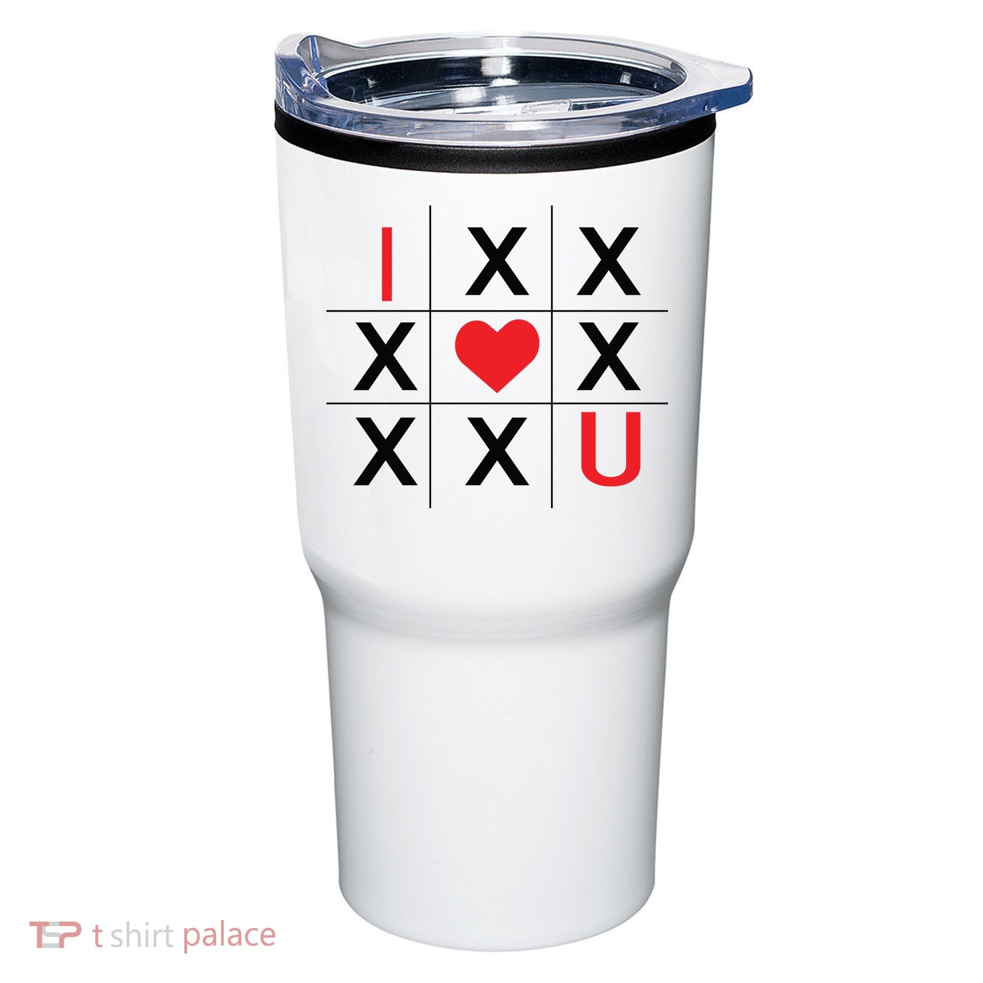 I Love You Tic Tac Toe Cute Valentines Day Tumbler