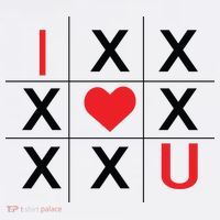 I Love You Tic Tac Toe Cute Valentines Day Mousepad thumb 1