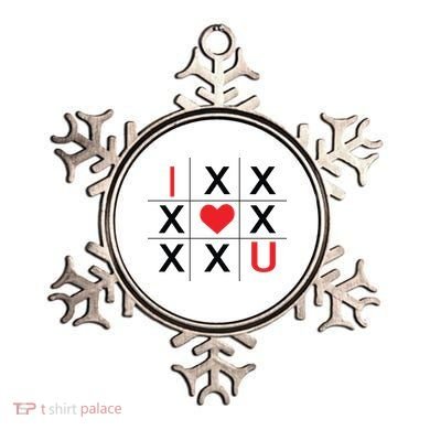 I Love You Tic Tac Toe Cute Valentines Day Ornament