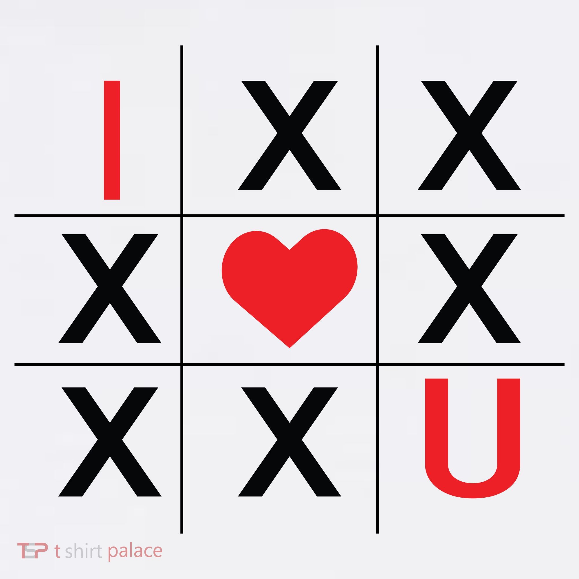I Love You Tic Tac Toe Cute Valentines Day Women's Tank Top