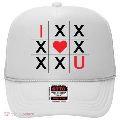 I Love You Tic Tac Toe Cute Valentines Day Hat