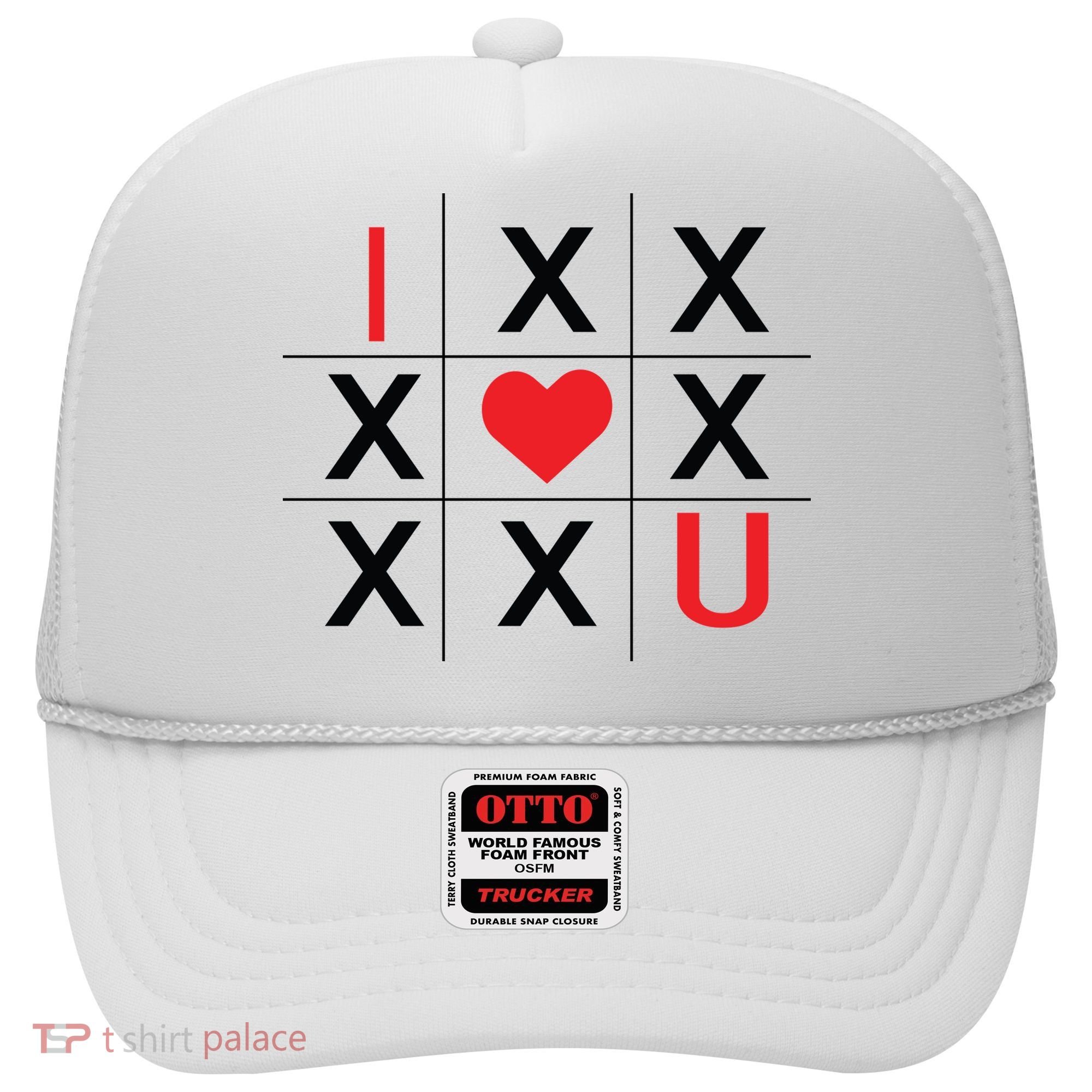 I Love You Tic Tac Toe Cute Valentines Day Hat