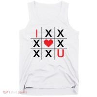 I Love You Tic Tac Toe Cute Valentines Day Tank Top thumb 0