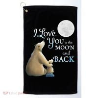 I Love You To The Moon And Back Golf Towel thumb 0