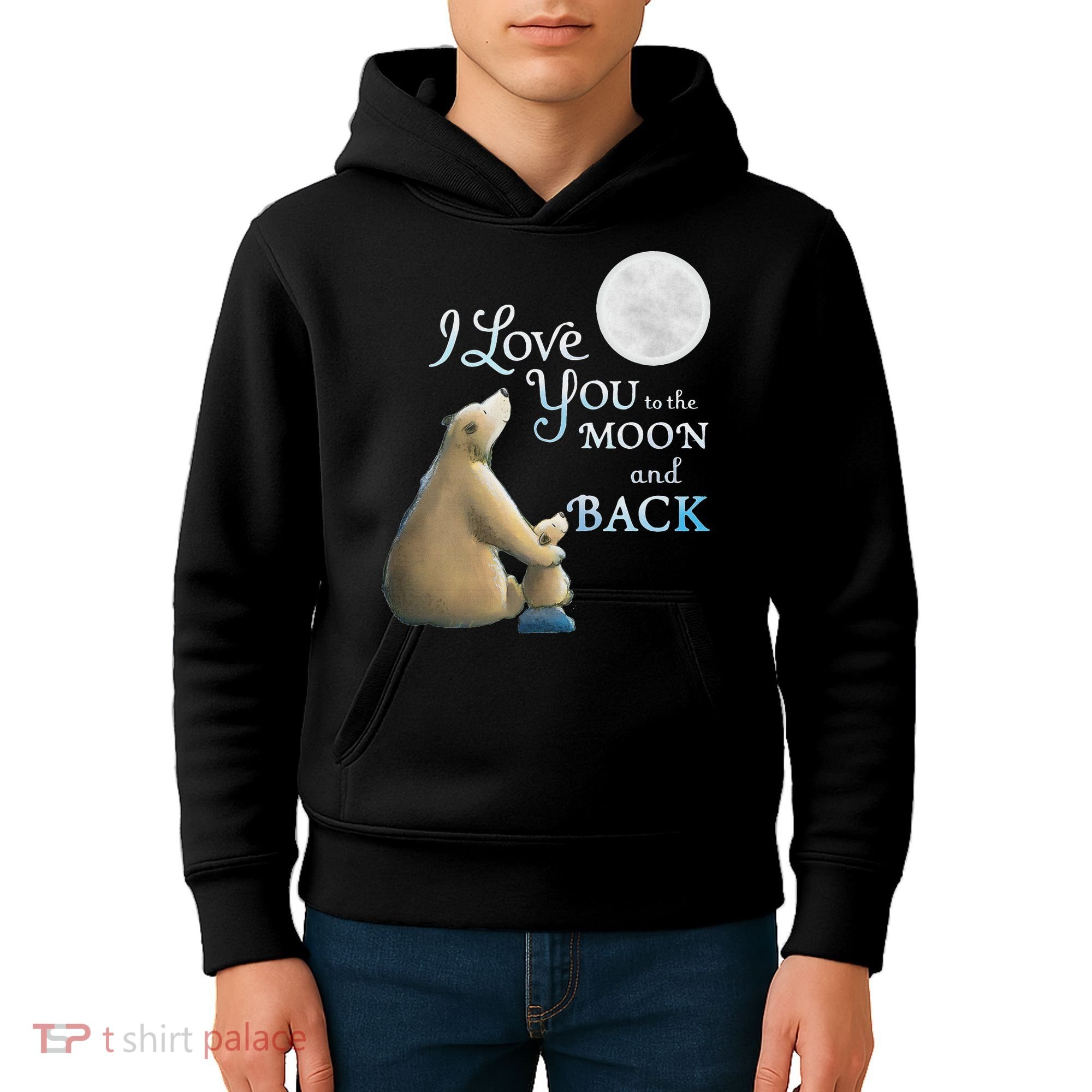 I Love You To The Moon And Back Kids Hoodie