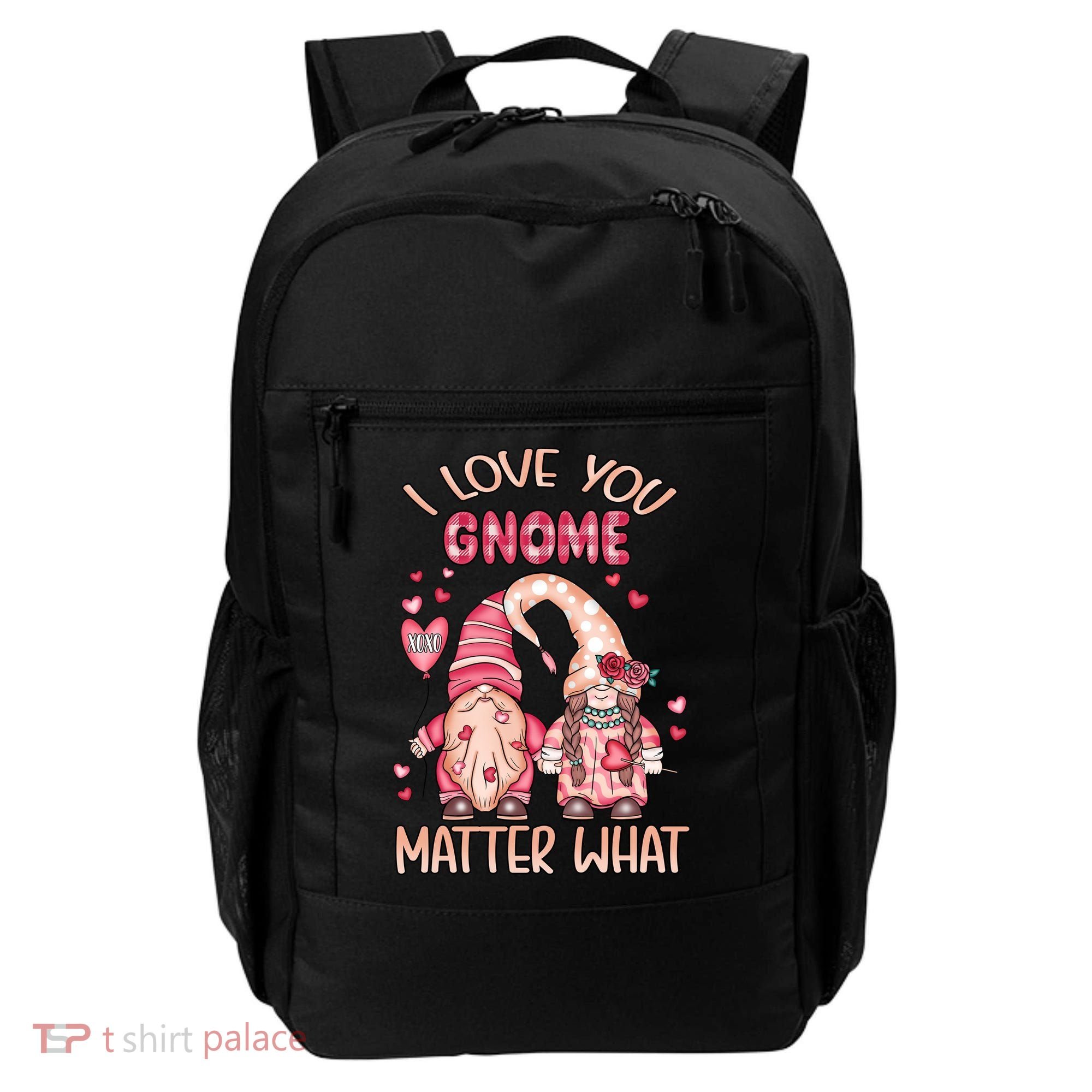 I Love You Gnome Valentines Gift For Valentine Day Backpack