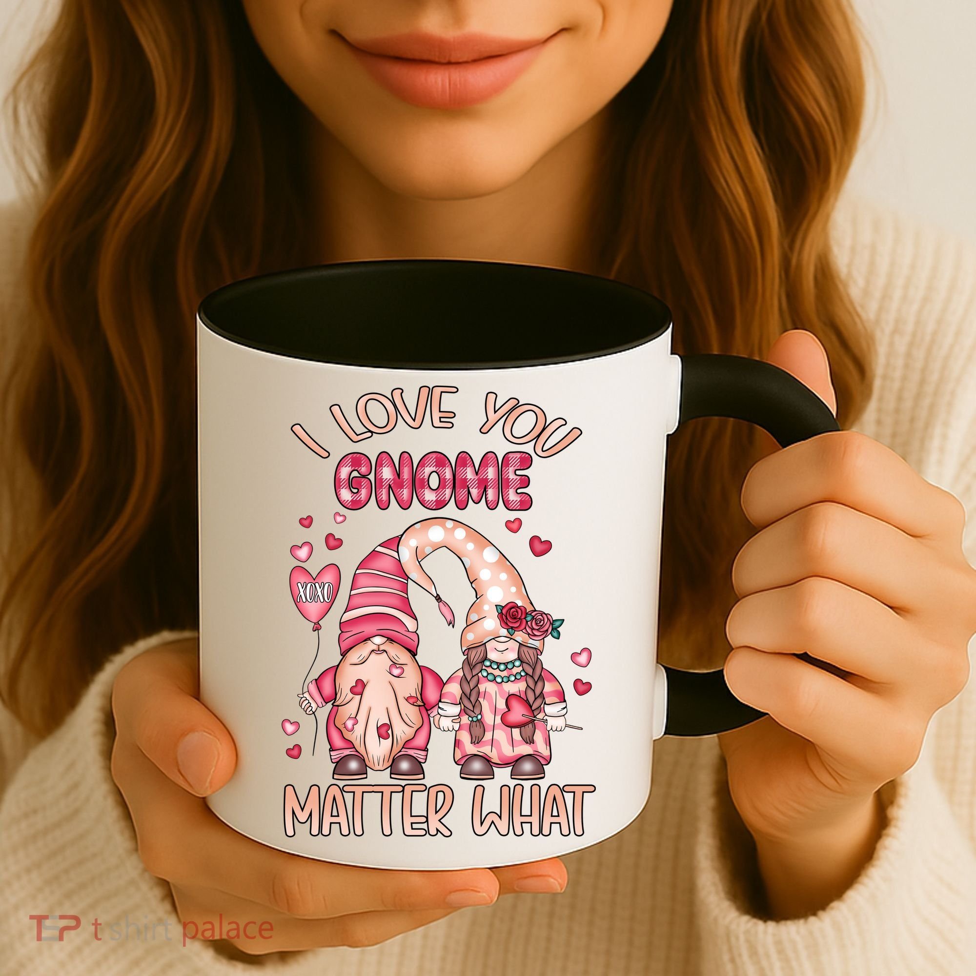 I Love You Gnome Valentines Gift For Valentine Day Coffee Mug