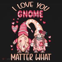 I Love You Gnome Valentines Gift For Valentine Day Women's Hoodie thumb 2