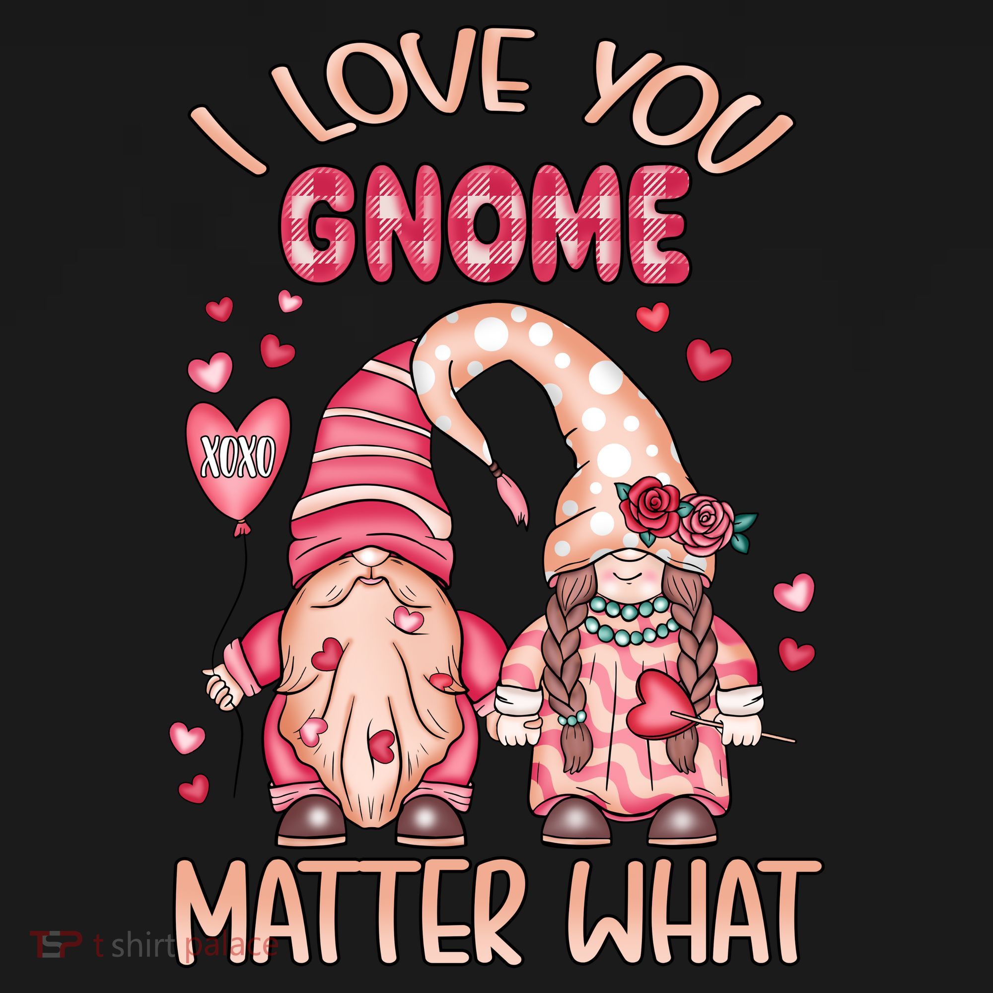 I Love You Gnome Valentines Gift For Valentine Day Women's Hoodie