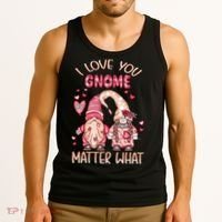 I Love You Gnome Valentines Gift For Valentine Day Tank Top thumb 3