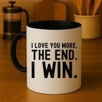 I Love You More The End I Win Funny Lovely Valentines Day Coffee Mug thumb 4