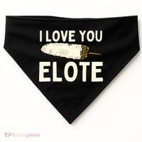 I Love You Elote Mexican Corn USA-Made Doggie Bandana thumb 0