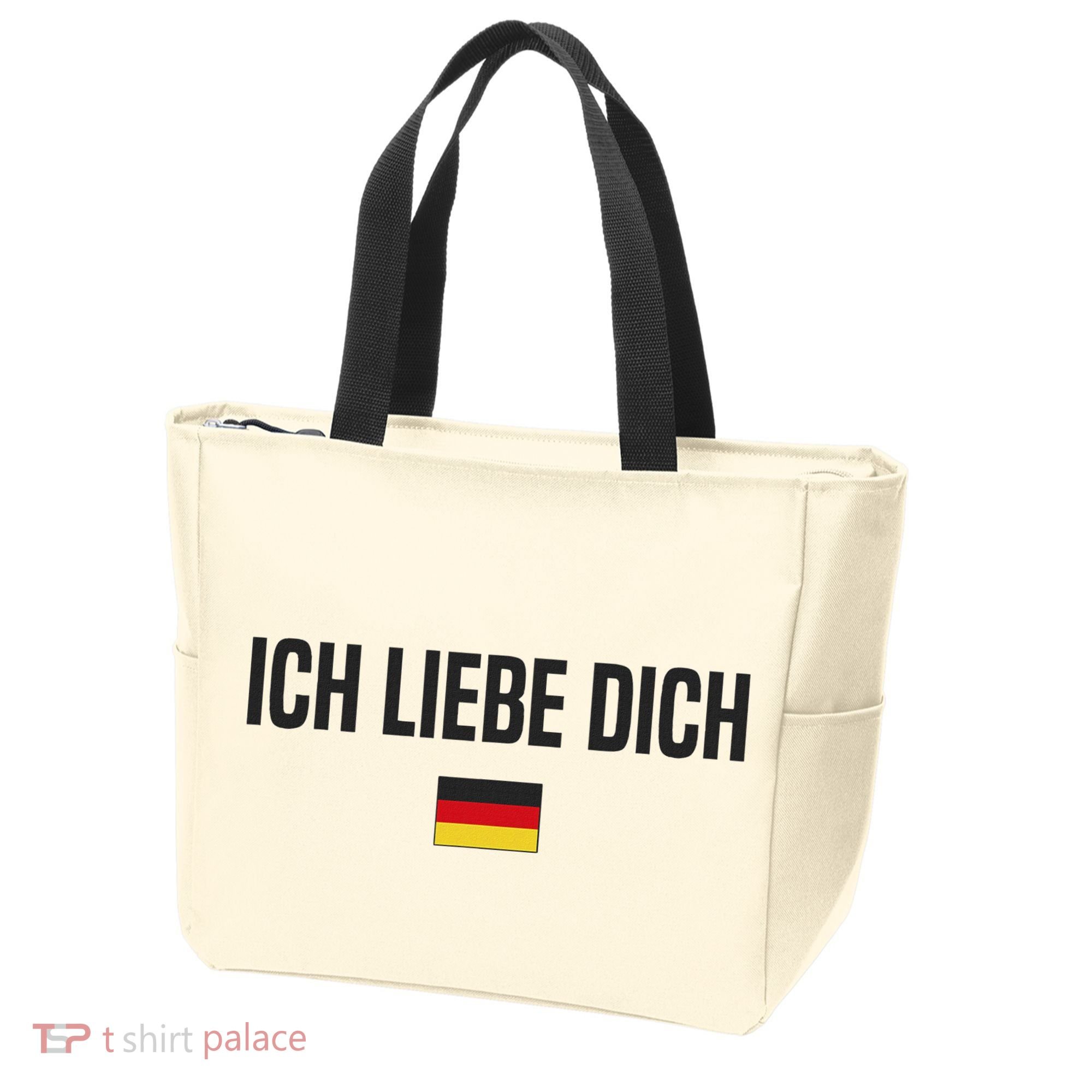 I Love You In German Language Germany Funny German Saying Tote Bag