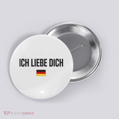 I Love You In German Language Germany Funny German Saying Button