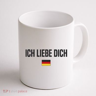 I Love You In German Language Germany Funny German Saying Coffee Mug back