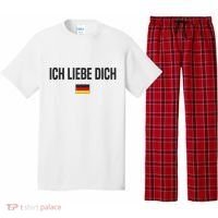 I Love You In German Language Germany Funny German Saying Pajama Set thumb 0