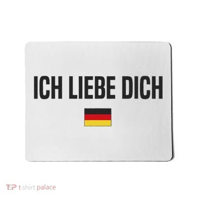 I Love You In German Language Germany Funny German Saying Mousepad