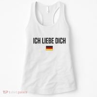 I Love You In German Language Germany Funny German Saying Women's Tank Top thumb 0