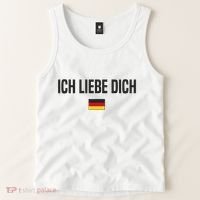 I Love You In German Language Germany Funny German Saying Tank Top thumb 2