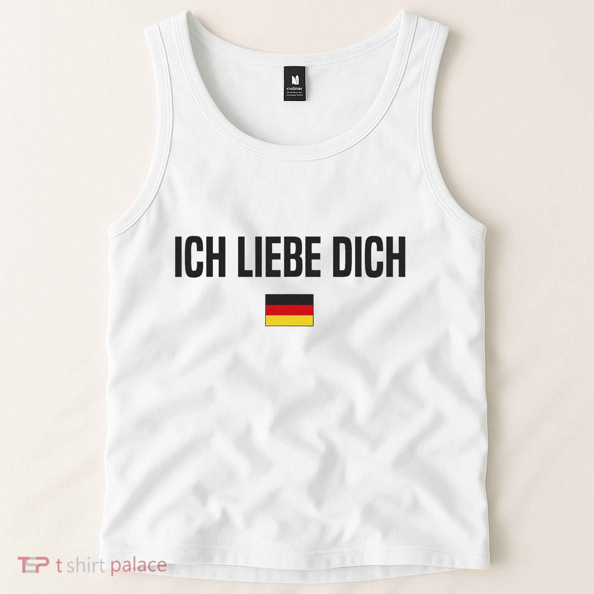 I Love You In German Language Germany Funny German Saying Tank Top