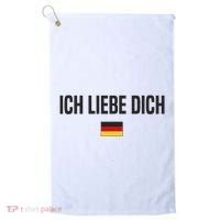 I Love You In German Language Germany Funny German Saying Golf Towel thumb 0