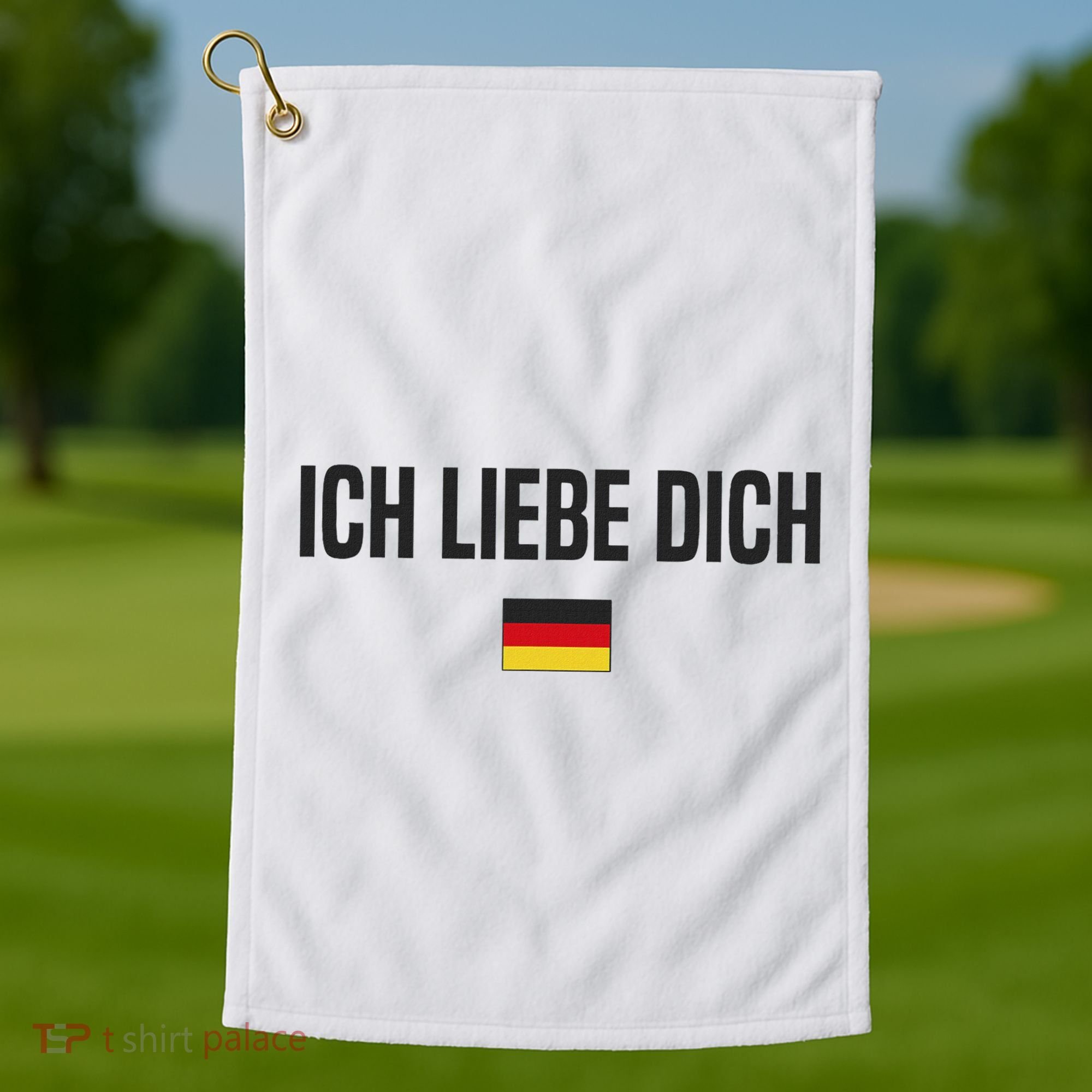 I Love You In German Language Germany Funny German Saying Golf Towel