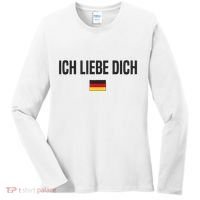 I Love You In German Language Germany Funny German Saying Women's Long Sleeve Shirt thumb 0