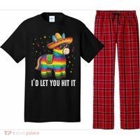 I'd Let You Hit It Funny Piñata Sombrero Rainbow Fiesta Pajama Set thumb 0