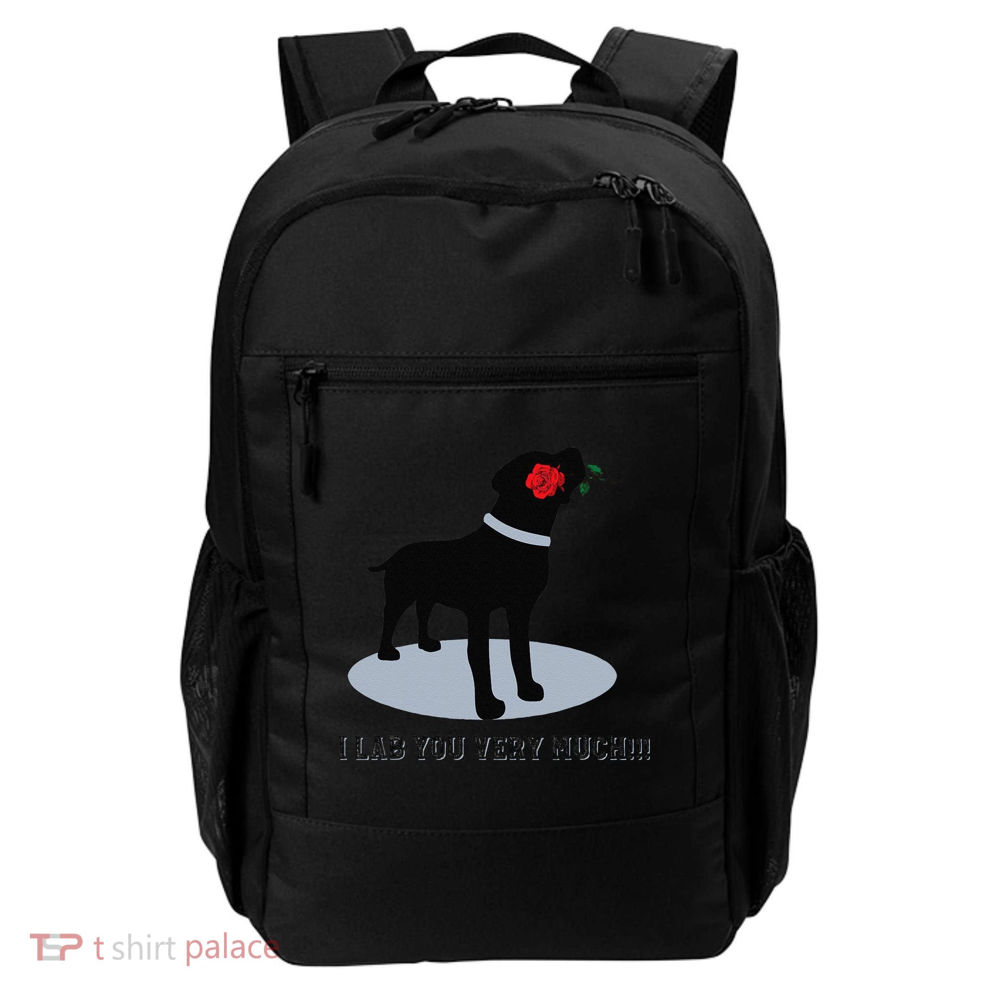 'I Lab You Very Much' Valentine's Day Black Labrador Backpack
