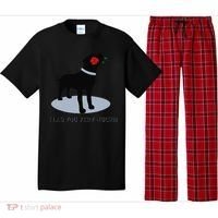 'I Lab You Very Much' Valentine's Day Black Labrador Pajama Set thumb 0