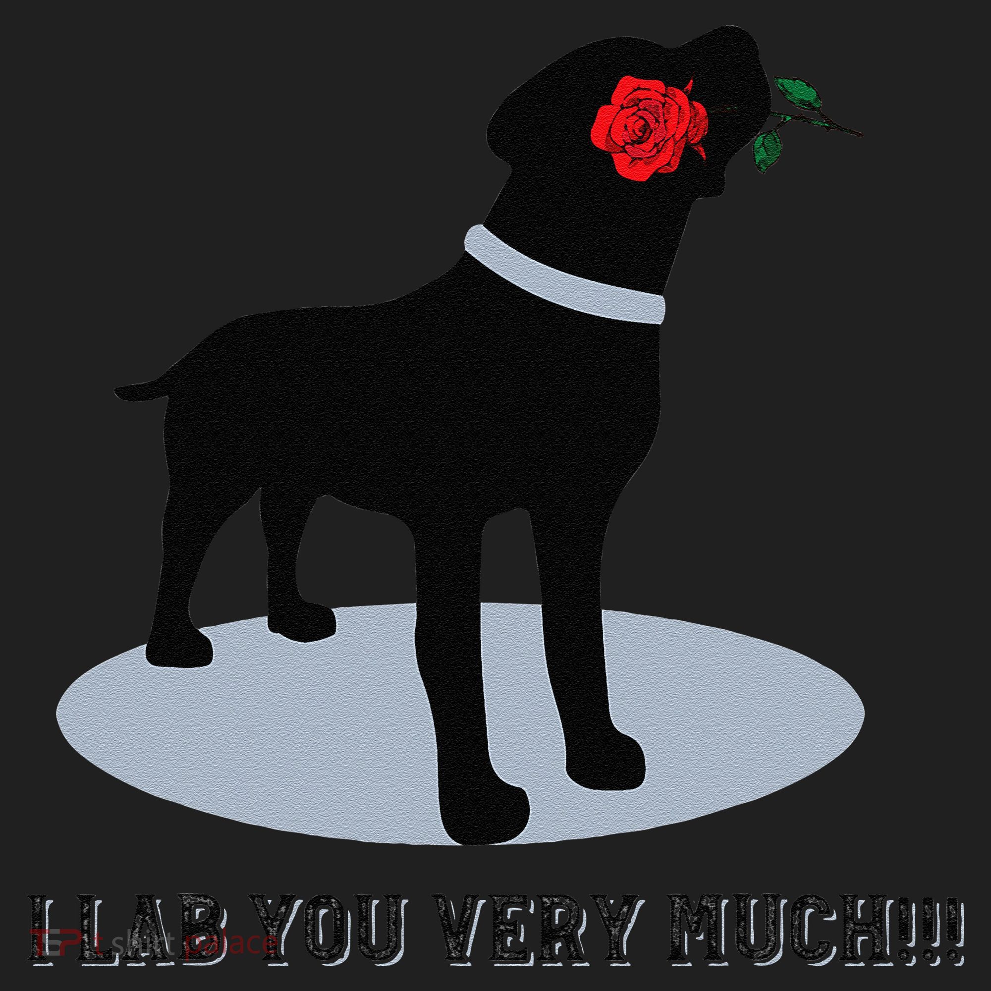 'I Lab You Very Much' Valentine's Day Black Labrador Tumbler
